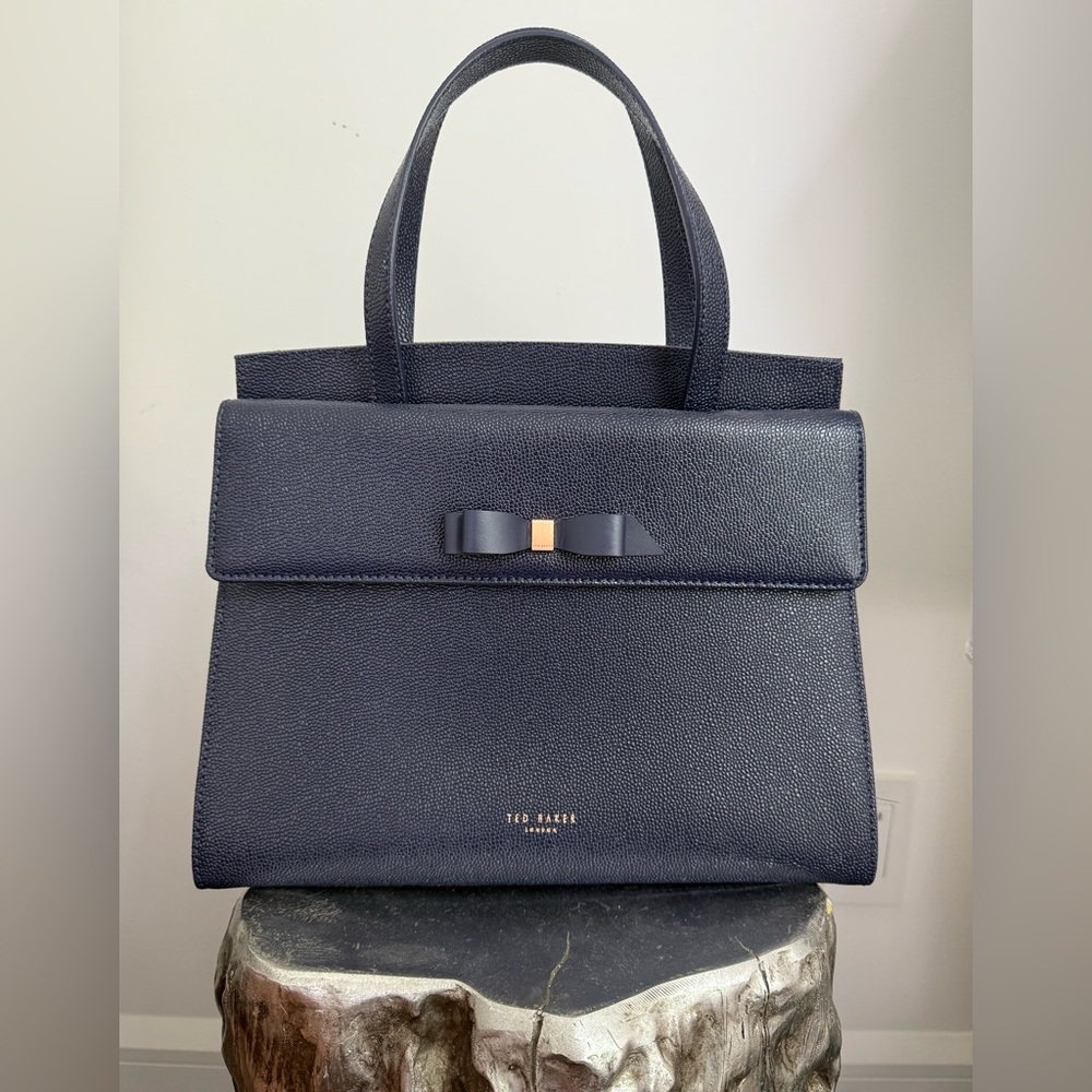 Ted Baker Blue Satchel with Bow Detail